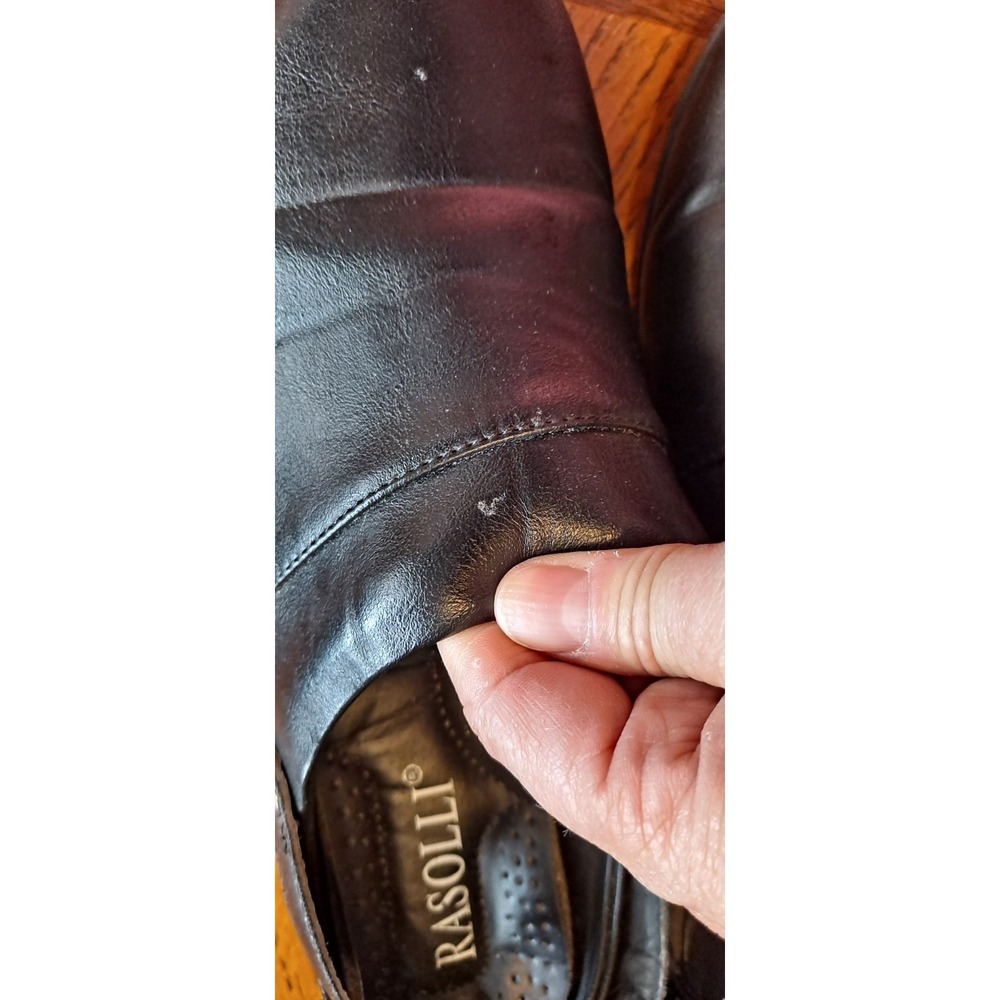 black Rasolli slip-on clogs With Strap Size 10, 2 Marks As Shown - Picture 2 of 5